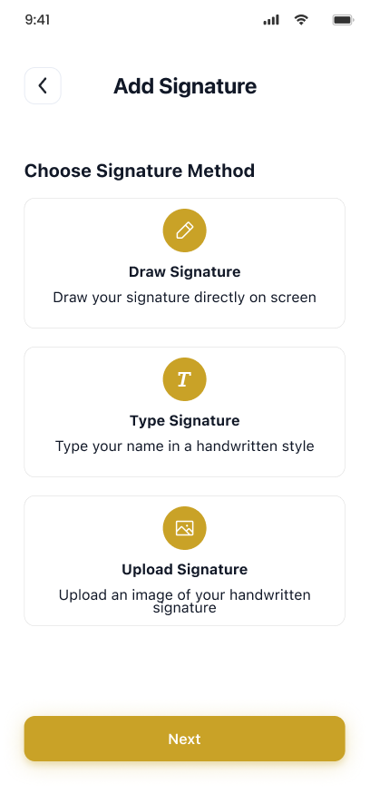 Add Signature